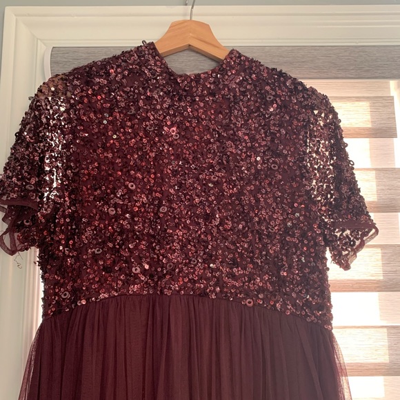 Purple Maternity Dress - Picture 1 of 3